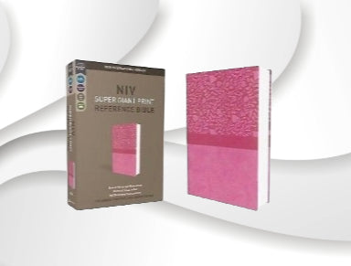 NIV, Super Giant Print Bible, Reference Edition, Leathersoft, Pink image 0