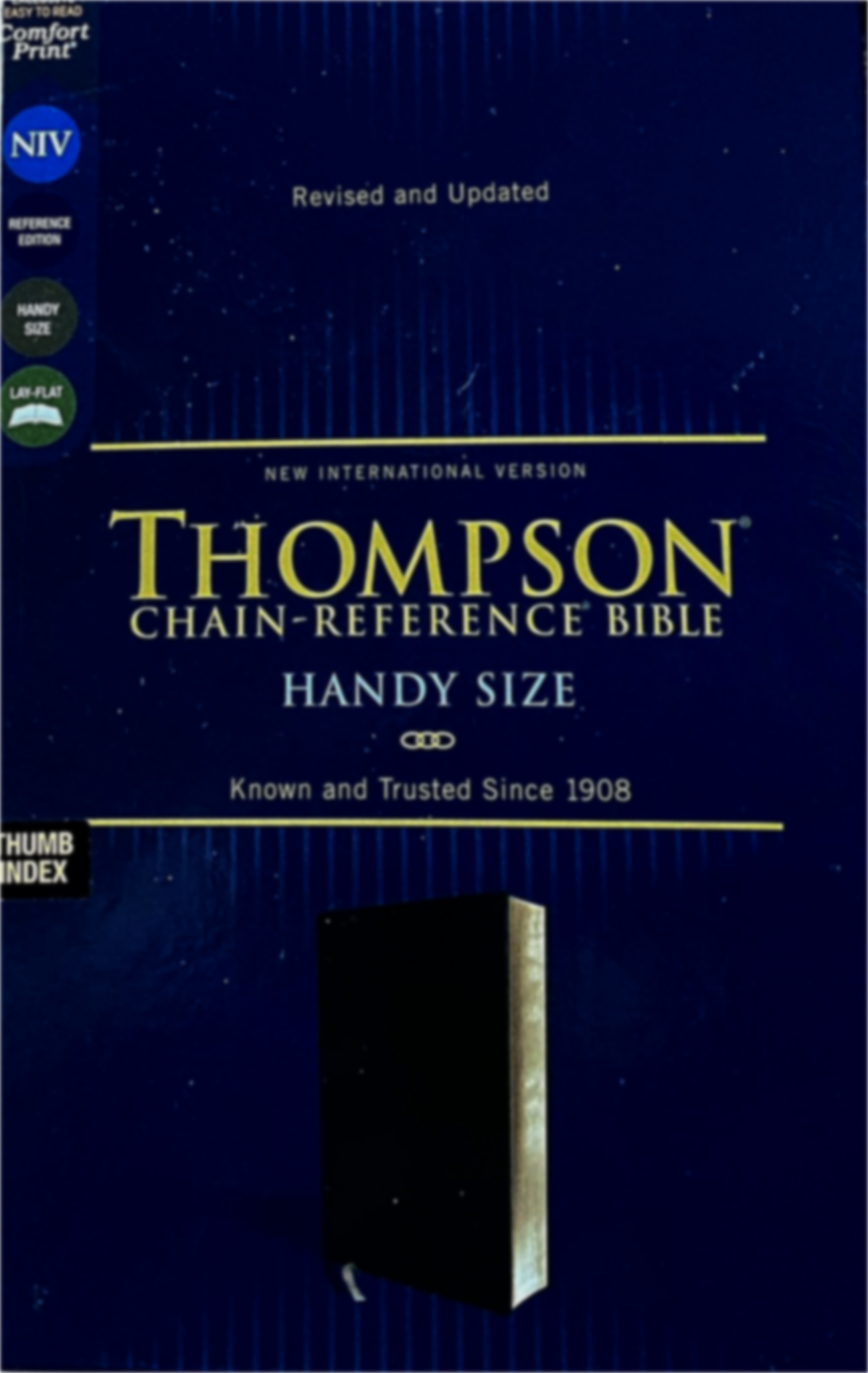 NIV, Thompson Chain Reference Bible, Handy Size, European Bonded Leather image 1