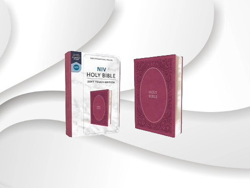 NIV, Holy Bible, Soft Touch Edition, Imitation Leather, Pink, Comfort Print image 0