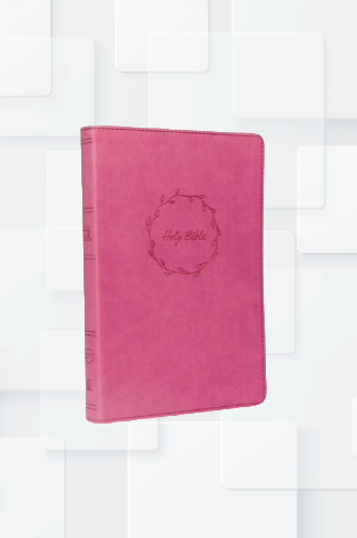KJV Value Thinline Bible, Large Print, Leathersoft, Pink, Red Letter Edition image 0
