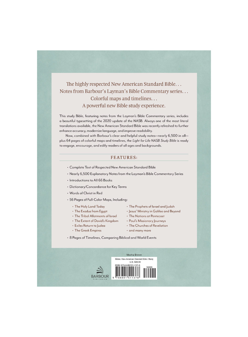 The Light For Life New American Standard Study Bible--Atlas Edition image 1