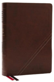 NKJV Reference Study Bible Leathersoft Brown, Red Letter, Comfort Print image 0