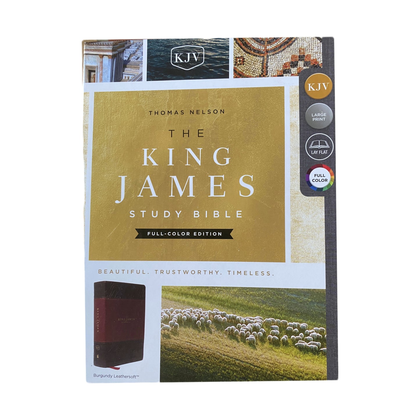 KJV, The King James Study Bible, Leathersoft, Burgundy, Full Color Edition image 2