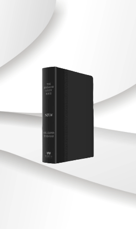 Jeremiah Study Bible NIV, Black Burnished Edges Leatherluxe image 0