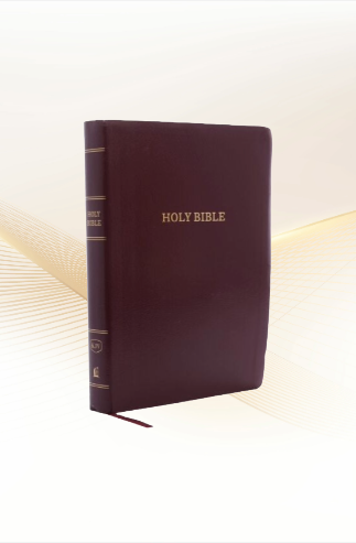 KJV Reference Bible: Giant Print, Leather-Look, Burgundy, Red Letter Edition image 0