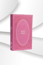 Holy Bible NKJV: Soft Touch Edition, Imitation Leather, Pink, Comfort Print image 0