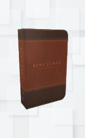King James Version Study Bible, Full Color Edition Brown Red Letter Edition image 1