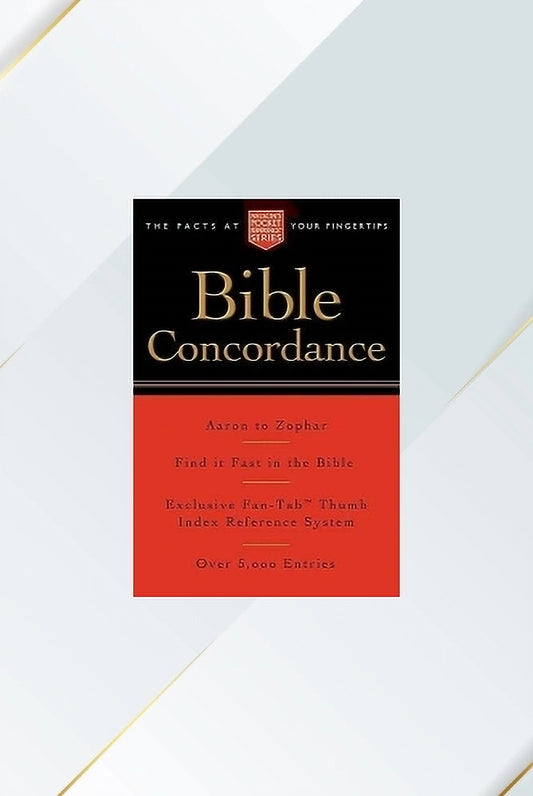 Bible Concordance, Nelson's Pocket Reference Series Paperback image 0