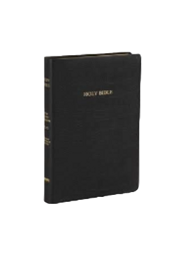 KJV Large Print Thinline Reference Genuine Leather Bible image 0