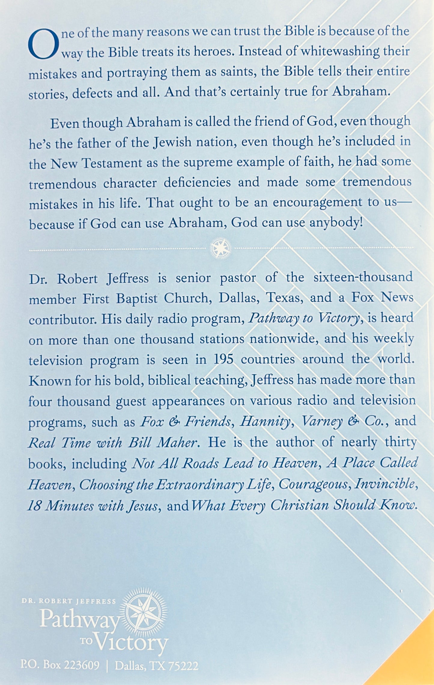 Walking by Faith, A Study of the Life Of Abraham- Robert Jeffress image 1