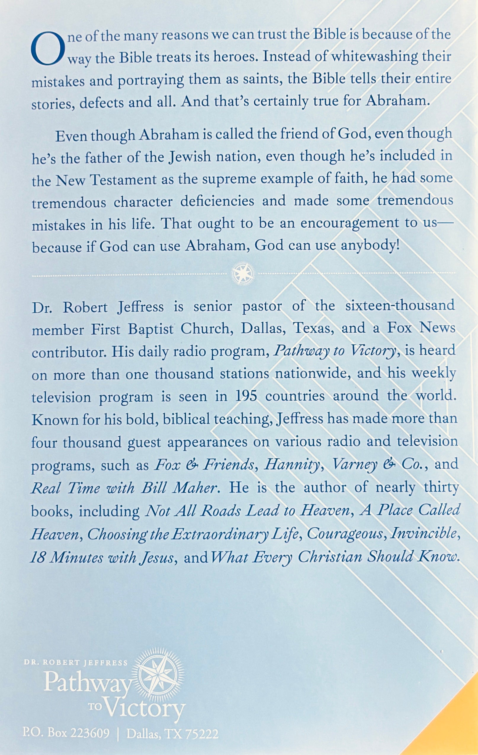 Walking by Faith, A Study of the Life Of Abraham- Robert Jeffress image 1