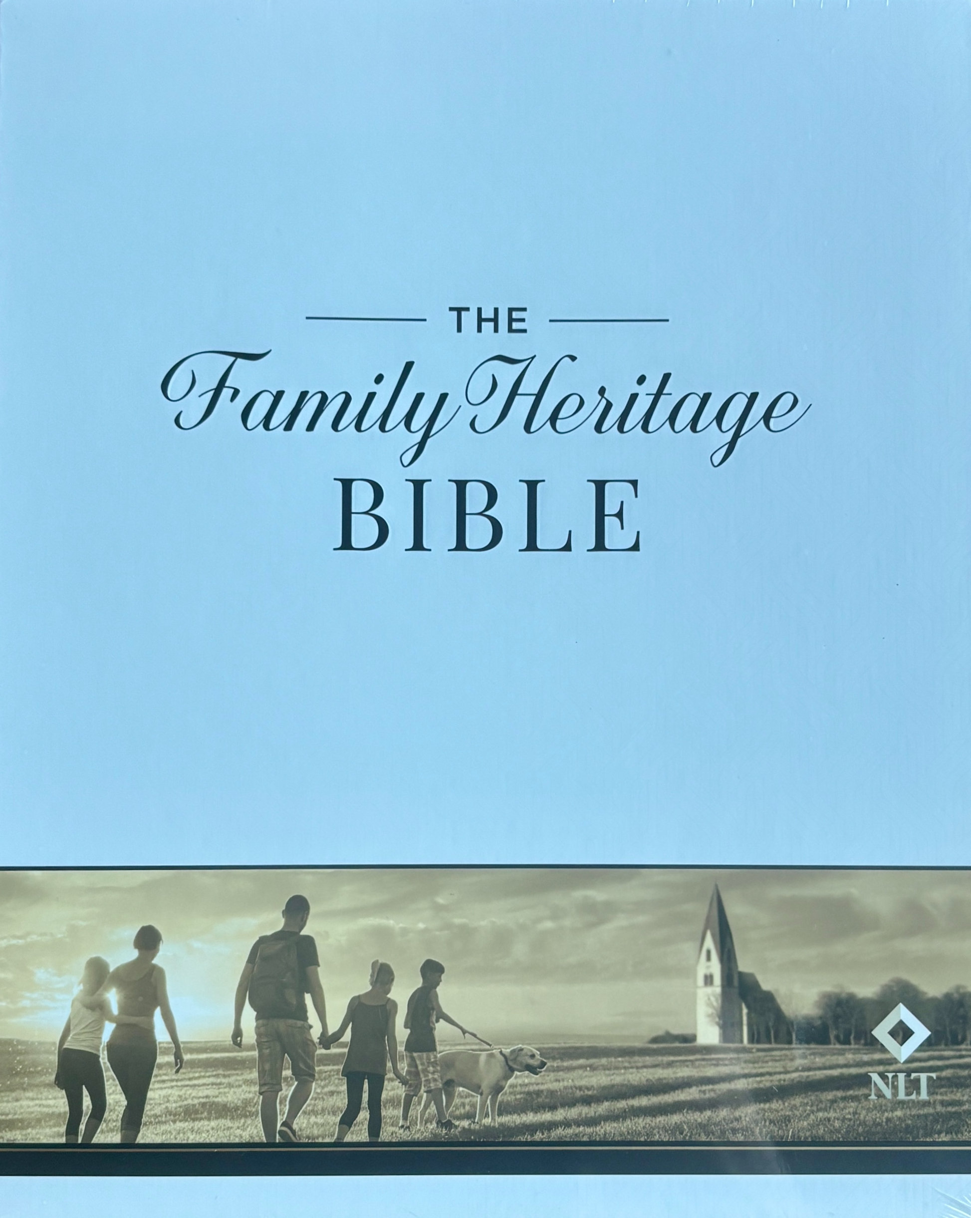 NLT, Family Heritage Bible, White Faux Leather, with Family Tree Pages image 1