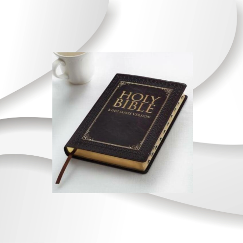 KJV Holy Bible, Thinline Large Print, Leatherluxe Thumbed Indexed image 0