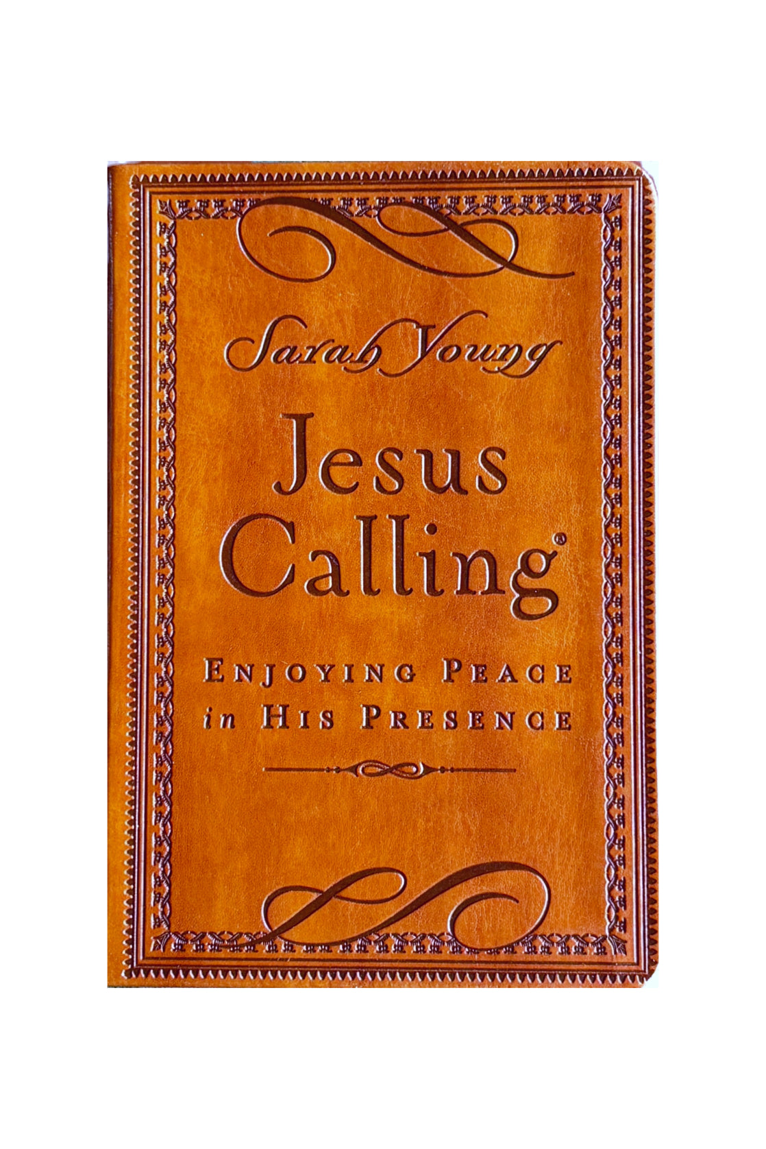 Jesus Calling, Enjoying Peace in His Presence, with Scripture, Leathersoft Brown image 0