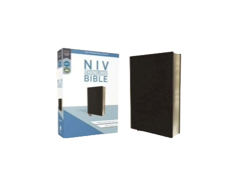 NIV Thinline Bible Bonded Leather Black, Red Letter Edition image 0