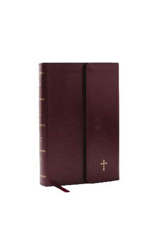 NKJV Compact Paragraph-Style Cross Reference Bible, Leatherflex w/ Magnetic Snap image 0