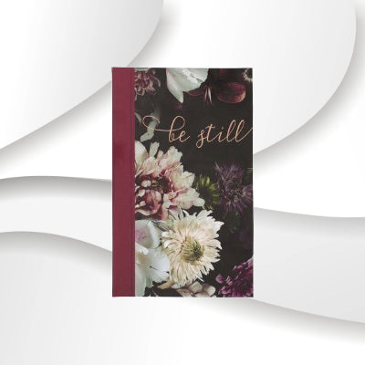 Christian Journal: Be Still, Flexcover, Floral Design image 0
