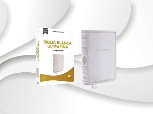 Biblia Reina-Valera 1960 Biblia Blanca, Ultrafina, Letra Grande Bodas, Bautism image 0