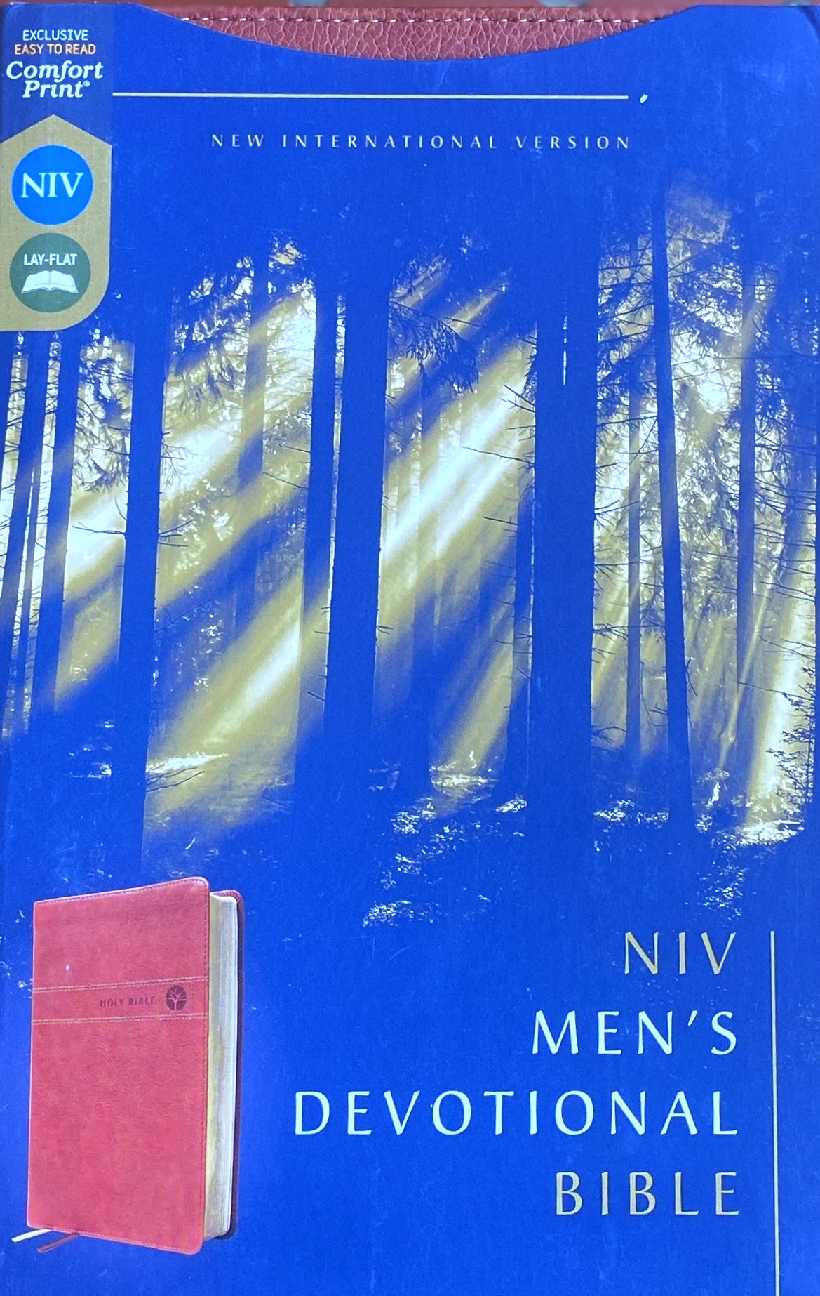 NIV Men's Devotional Bible, by Men For Men Leathersoft Brown image 2