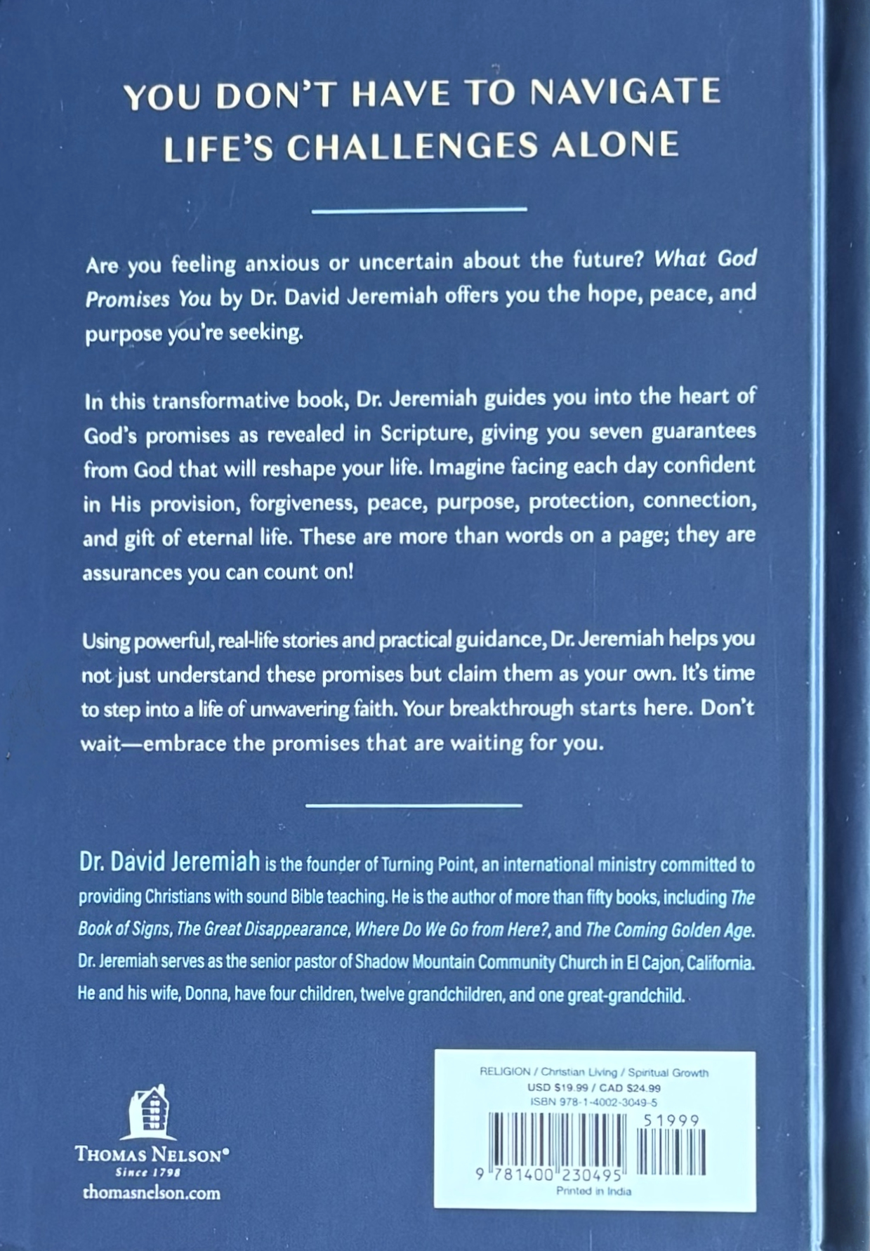 What God Promises You, Seven Truths That Will Change Way You Live David Jeremiah image 2