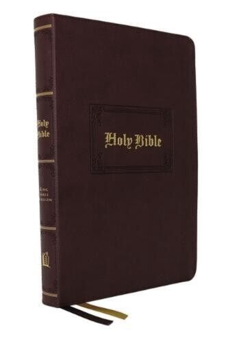KJV Large Print Center-Column Reference Bible: Thumb Indexed Leathersoft image 0