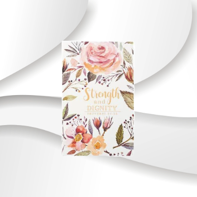 Christian Arts Gifts: Scripture Journal, Strength and Dignity image 0